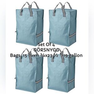 4 GÖRSNYGG Bags, 15 ¾x11 ¾x23 ½ "/19 gallon